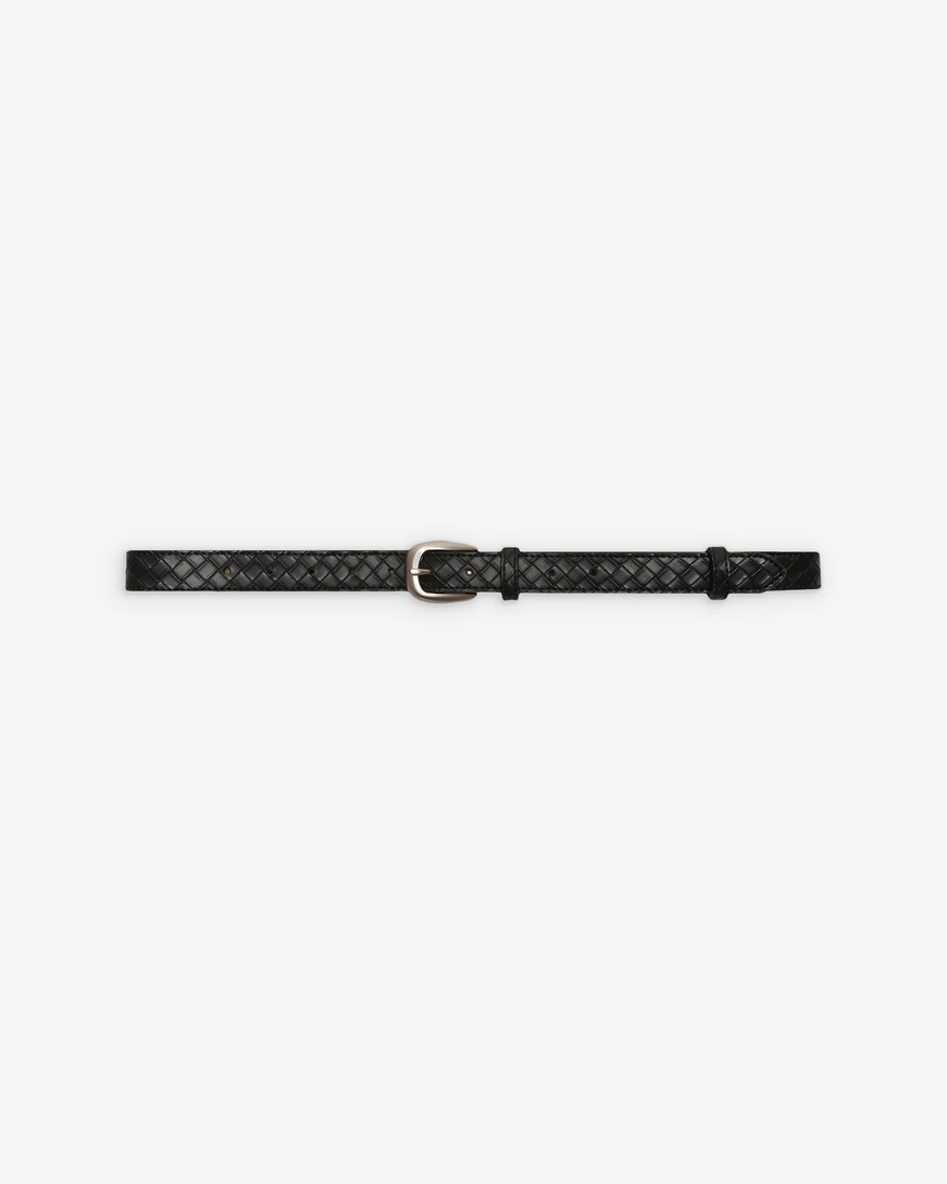 LEATHER BELT NOIR VILLETTE