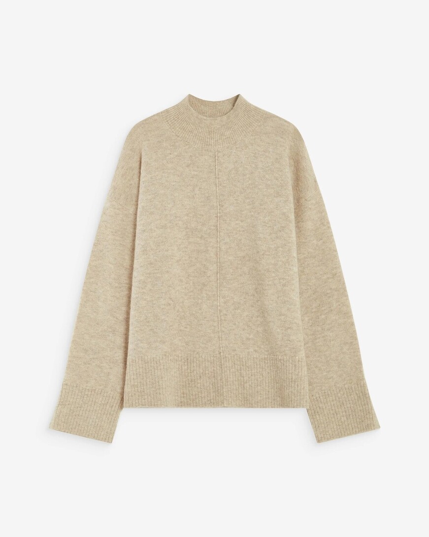 HIGH-NECK KNIT SWEATER SABLE ADELICE