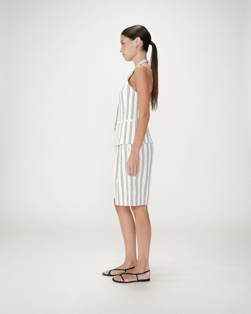 TAILORED V-NECK OPEN-BACK VEST WINIKA,L
