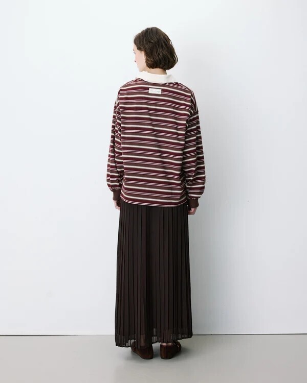 OVERSIZED STRIPED POLO CHOCOLAT ARON