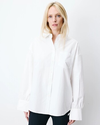 IVORY OVERSIZED COTTON SHIRT ARMELLE