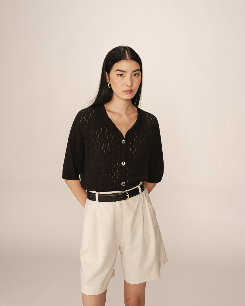 CARDIGAN NOIR PAO GRACE&MILA