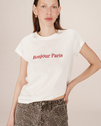 TEE SHIRT IVOIRE SORENTINO GRACE&MILA