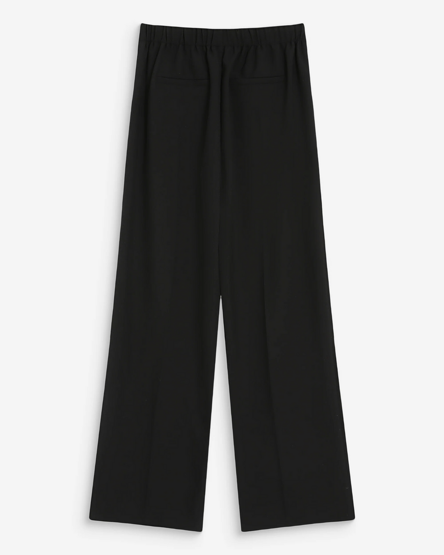 STRAIGHT TAILORED TROUSERS NOIR VALIGNY