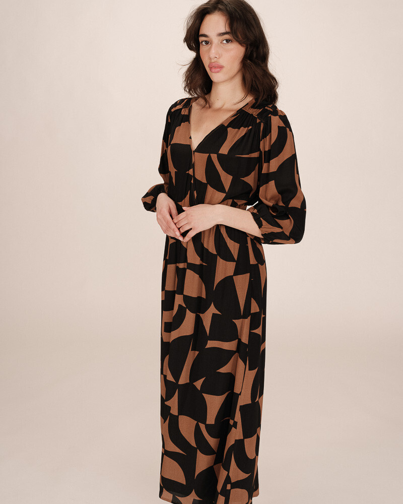 LONG DRESS CHOCOLAT SHELLY GRACE&MILA