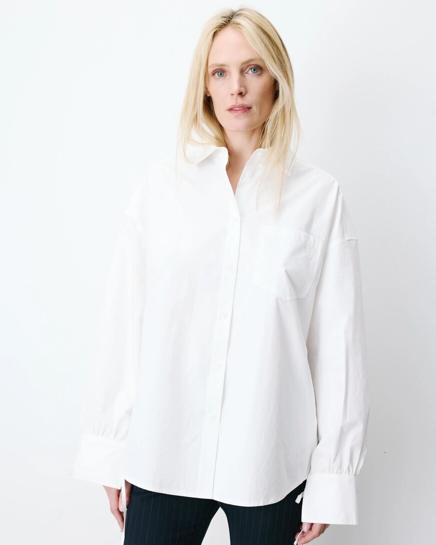 IVORY OVERSIZED COTTON SHIRT ARMELLE