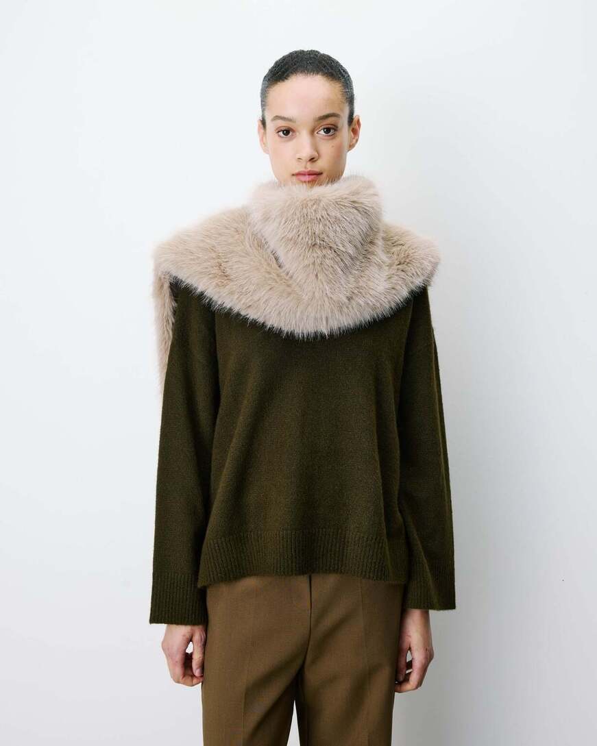 FAUX-FUR GREGE AMINA