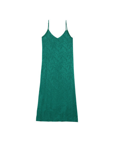 GREEN SATIN DRESS (MICHAELA) GRACE&MILA,S