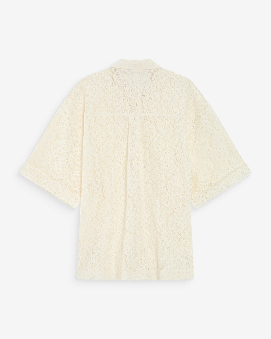 STAIGHT LACE SHIRT ECRU VENDEL