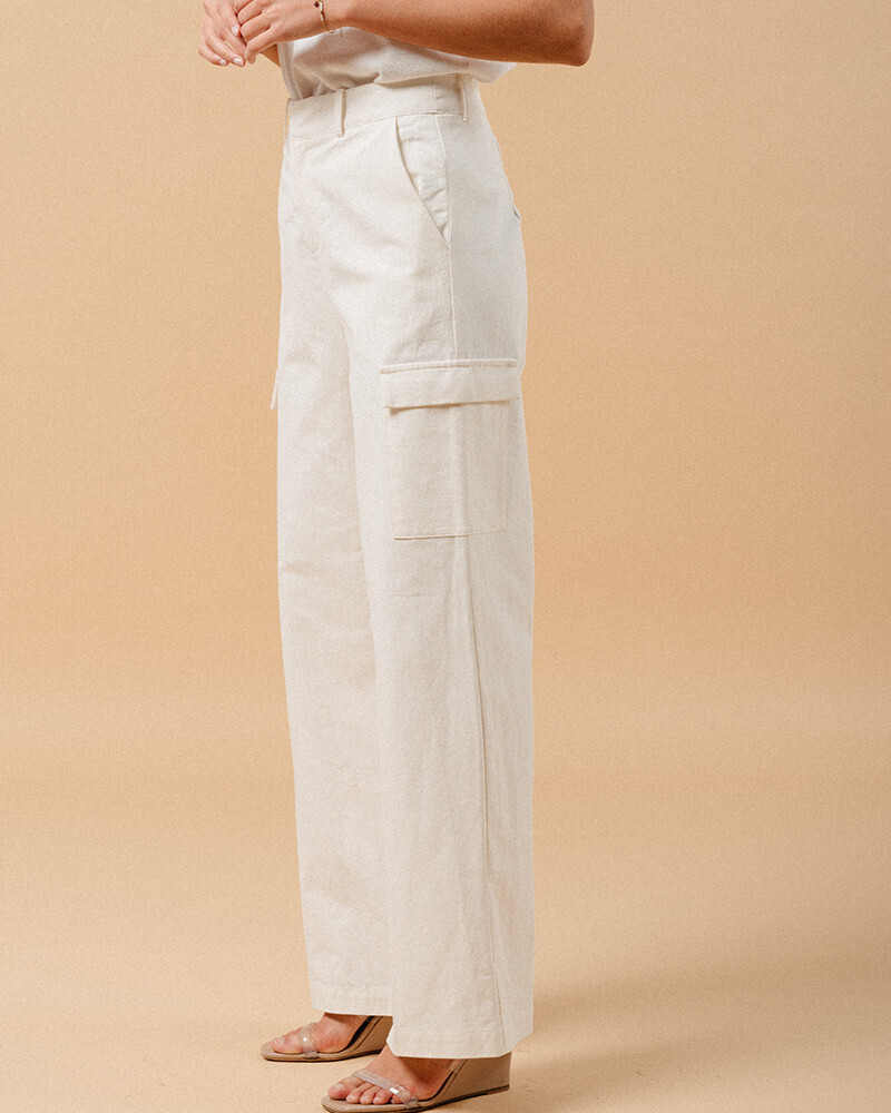 ECRU TROUSERS (MATEO) GRACE&MILA