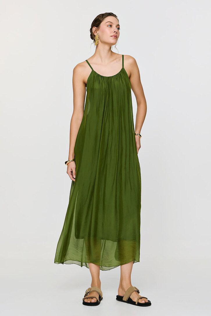 DIONE DRESS GREEN,os