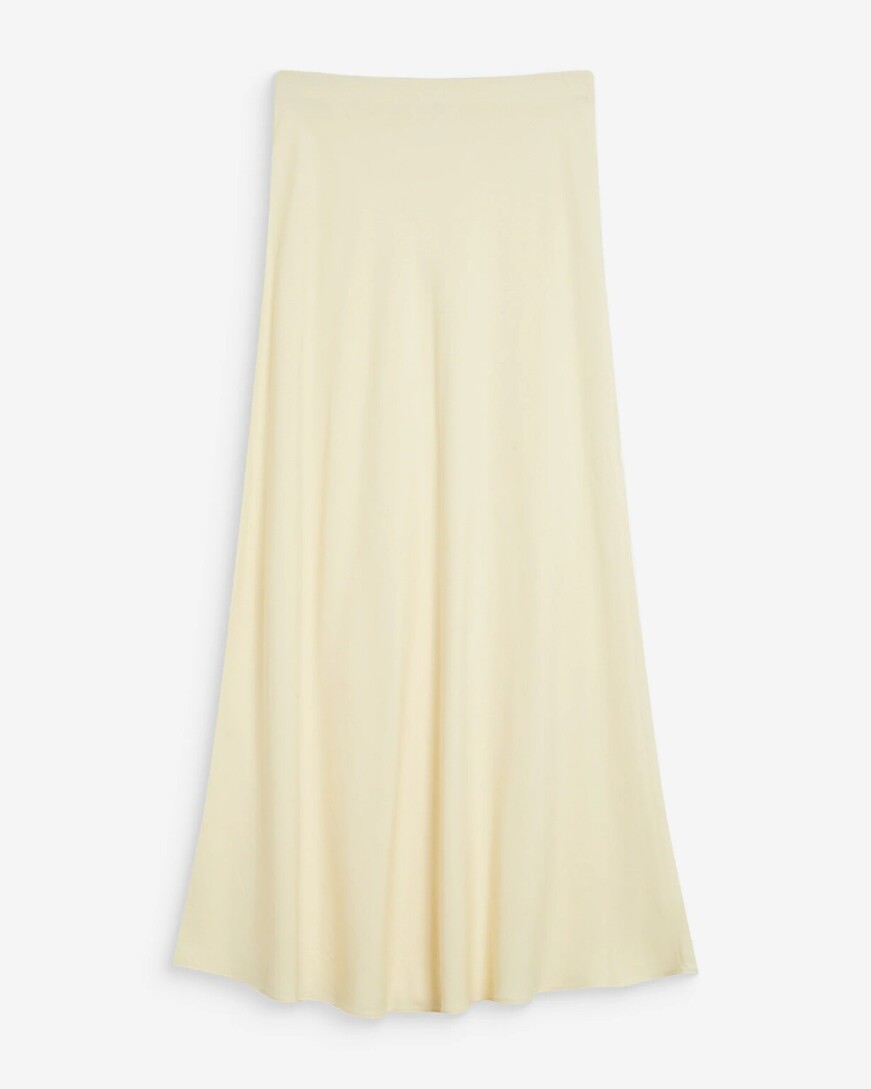  HIGH-WAISTED FLARED LONG SKIRTJAUNE WINDA,S