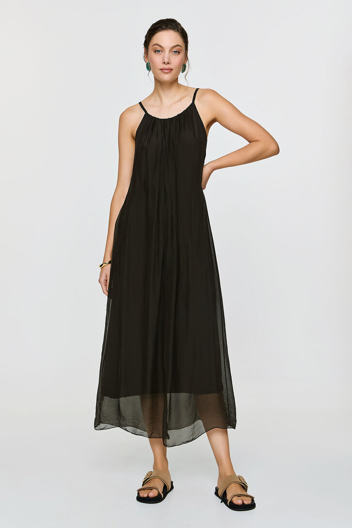 DIONE DRESS BROWN
