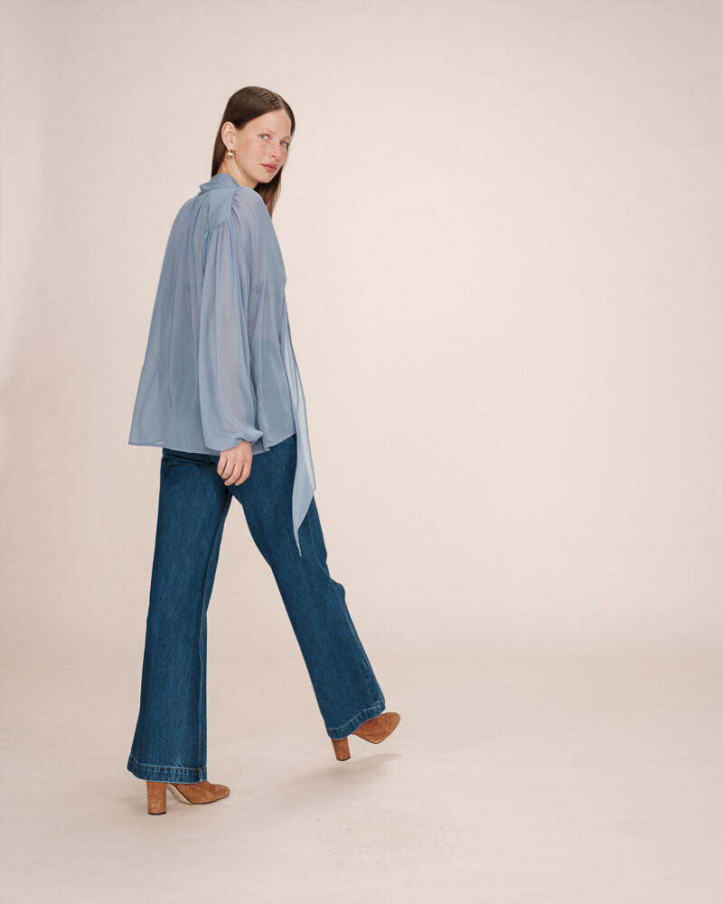 BLOUSE BLEUET SPLENDIDE GRACE&MILA