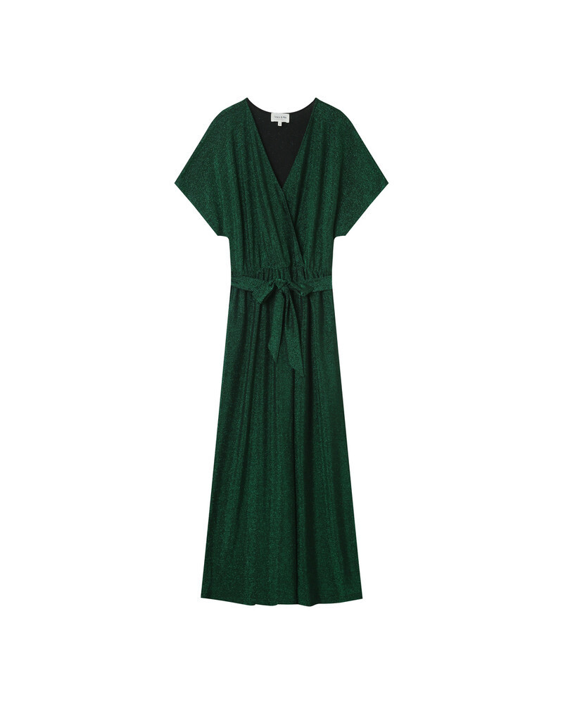 GREEN LUREX DRESS (LIV) GRACE&MILA,S