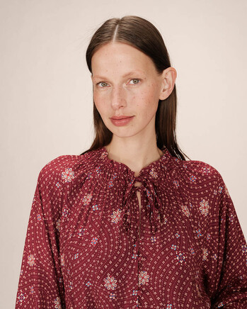 BLOUSE TERRACOTTA SCARLETT GRACE&MILA