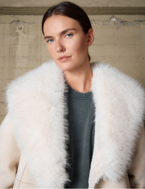 ΠΑΛΤΟ ΜΑΚΡΥ  ΣΥΝΘΕΤΙΚΗ ΓΟΥΝΑ BISTON,M