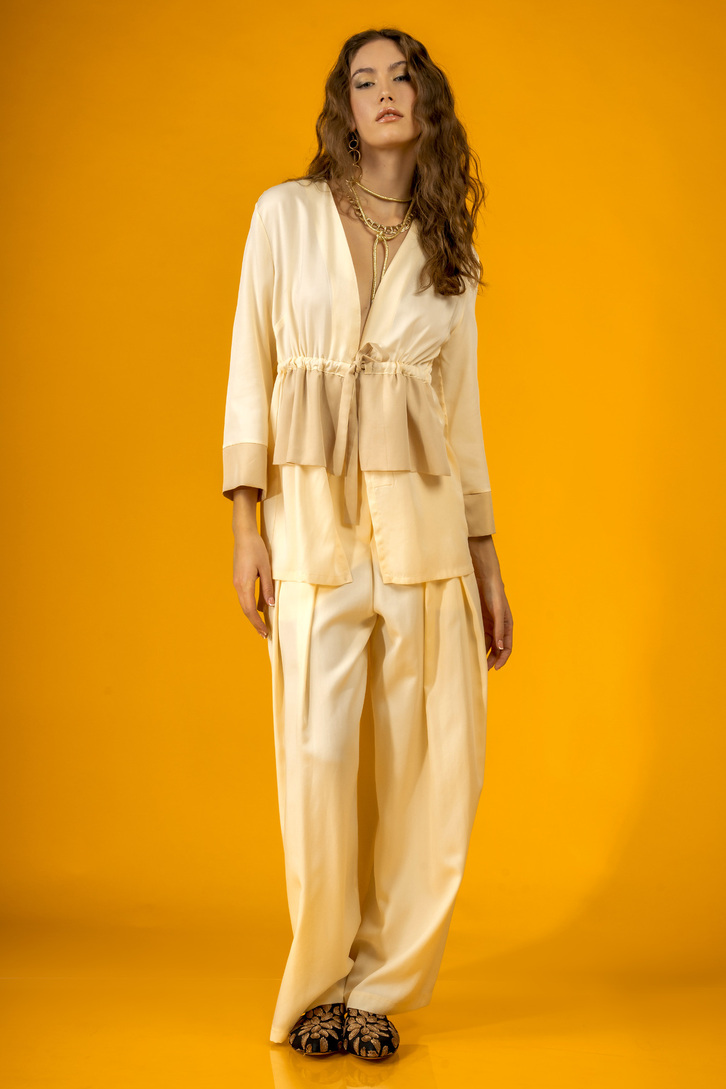WIDE PANTS VANILLA (ASA) FEEL CUTE