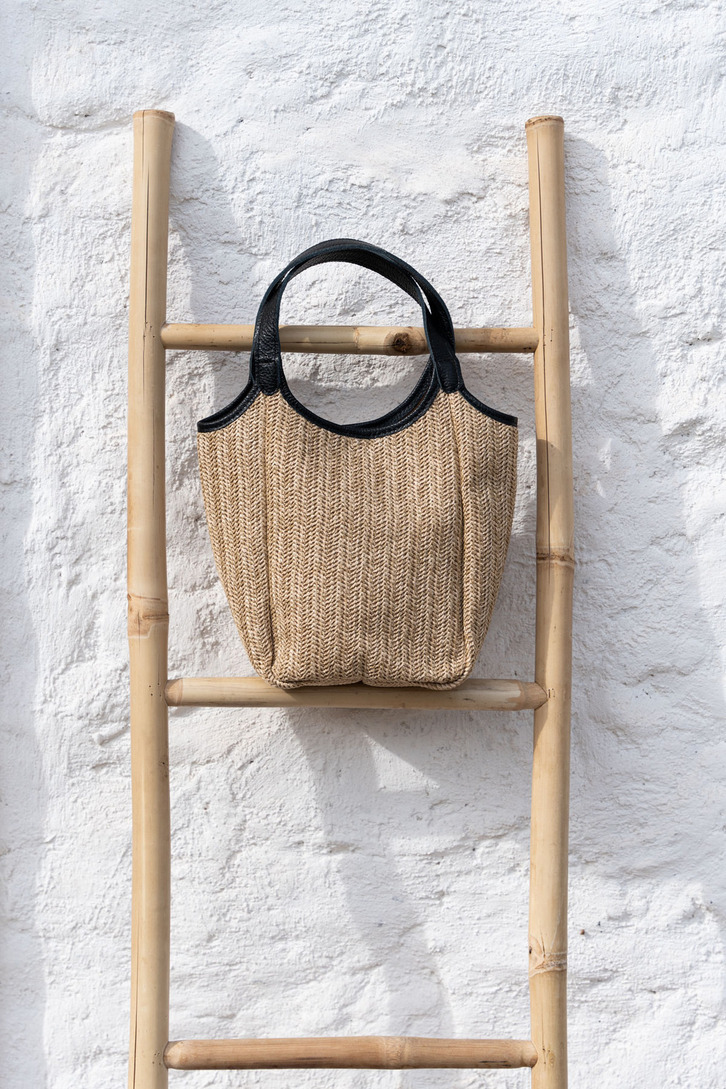 ΤΣΑΝΤΑ ΜΠΕΖ TOTE ΔΕΡΜΑ ΜΕ ΨΑΘΑ (220146) OPHELIA