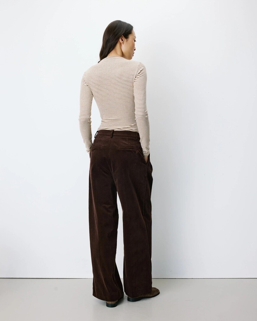 WIDE-LEG CORDUROY PANTS CHOCOLAT ABRIEL