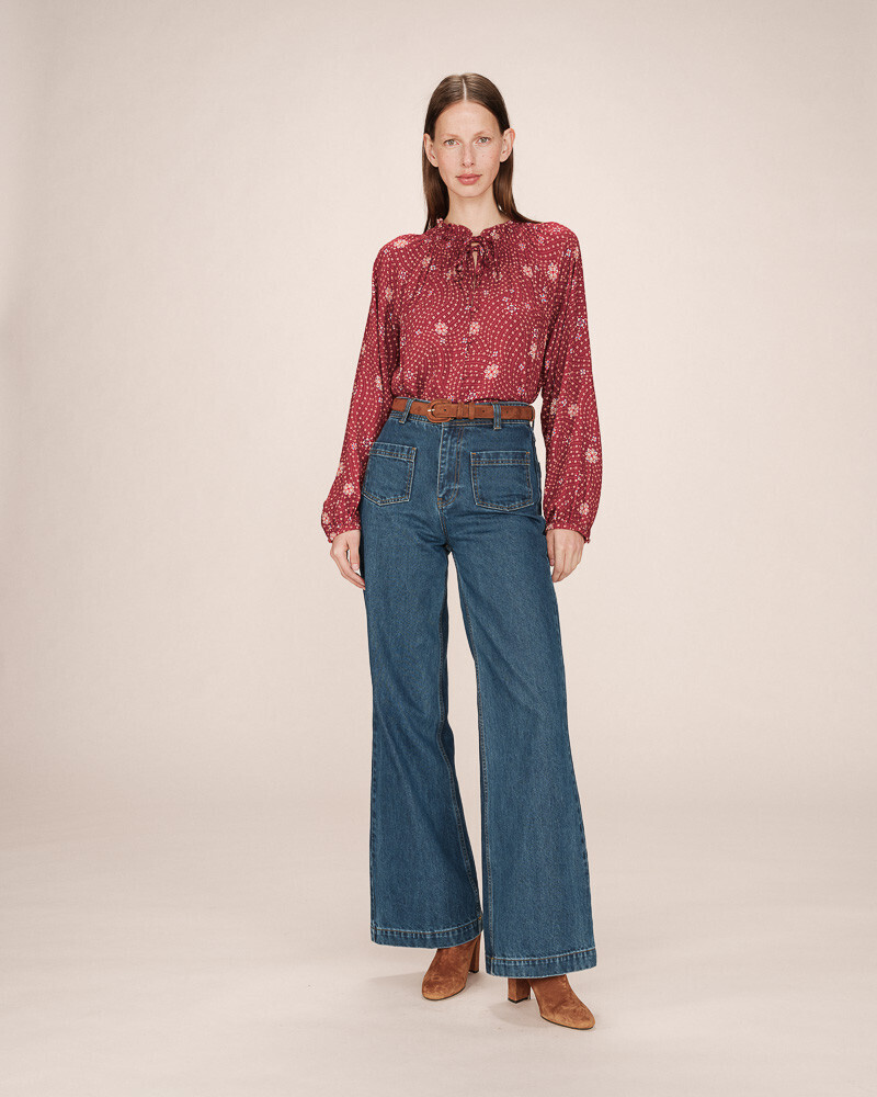 BLOUSE TERRACOTTA SCARLETT GRACE&MILA