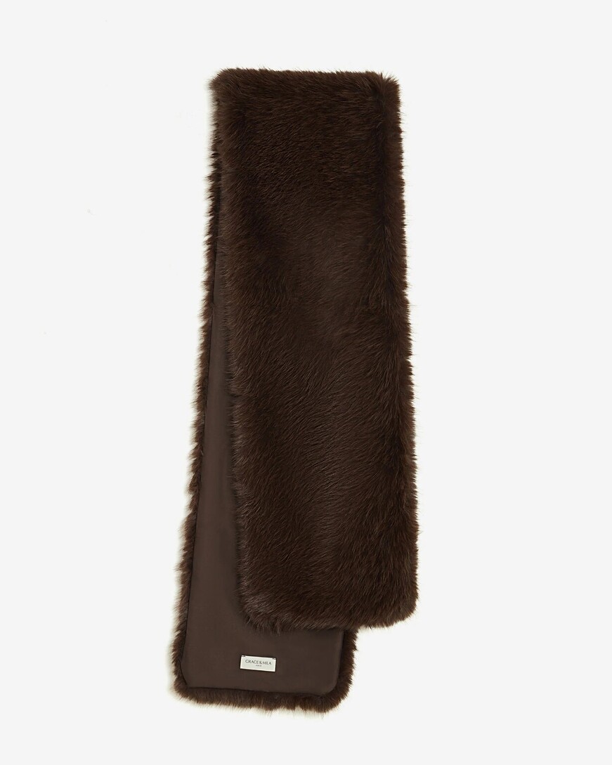 FAUX-FUR COCOLAT AMINA