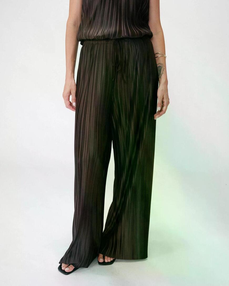 PLEATED WIDE-LEG PANTS CHOCOLAT WONKA,M