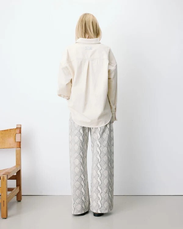 RELAXED CORDUROY SHIRT ECRU ANGE