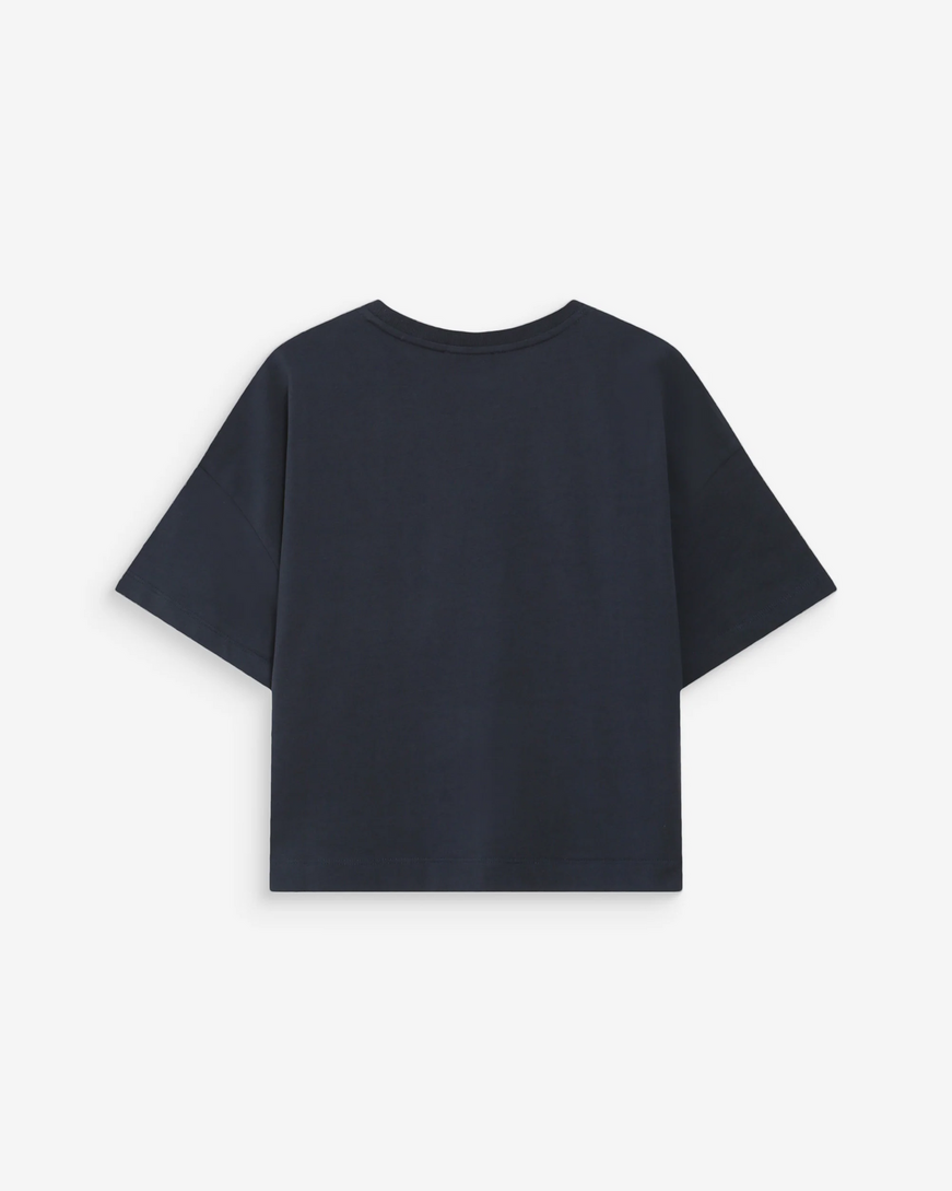 OVERSIZED SLOGAN TOP MARINE VOSS