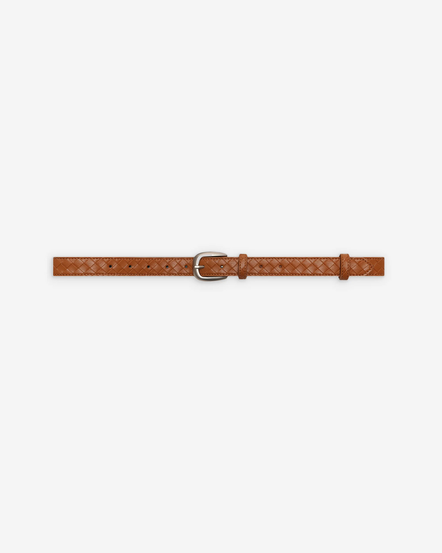 LEATHER BELT OCRE VILLETTE