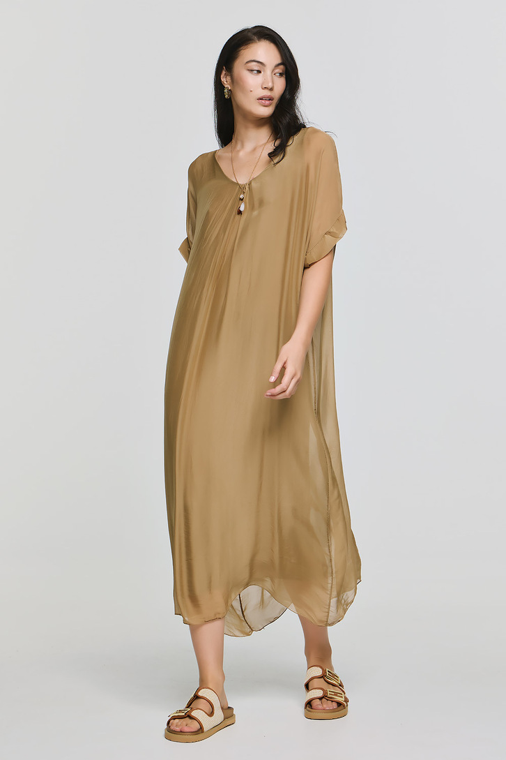 GAIA DRESS CAMEL