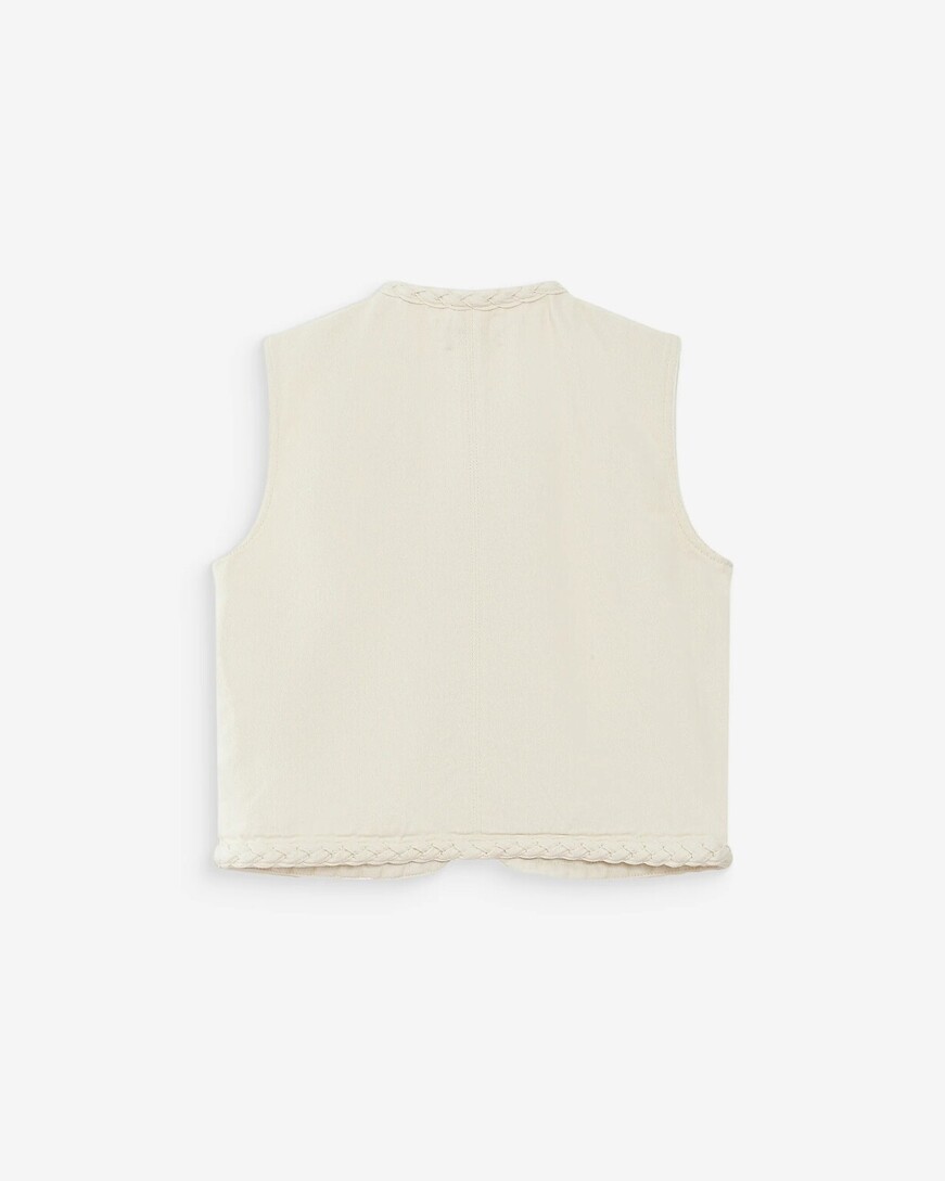 SLEEVELESS JACKET ECRU VERONA
