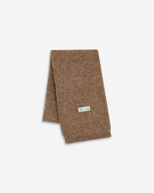 ALPACA WOOL-BLEND SCRAF MOCHA AGLAE