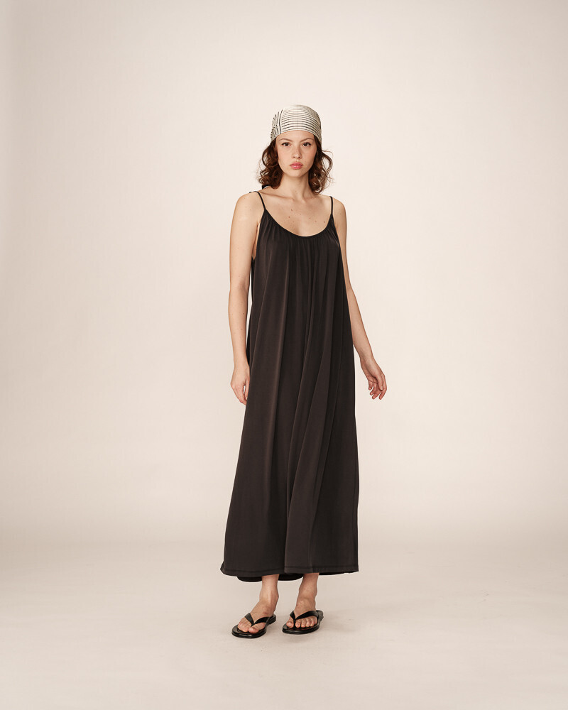 ΜΑΚΡY ΦΟΡΕΜΑ ANTHRACITE PIVOINE GRACE&MILA