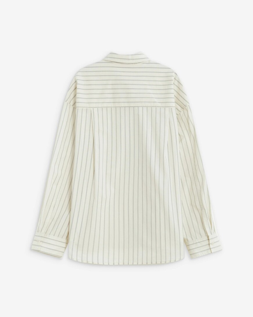 SHIRT WITH TIE ECRU ATHENA