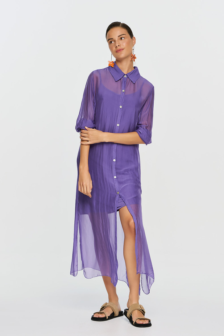 APHRODITE LONG SHIRT PURPLE