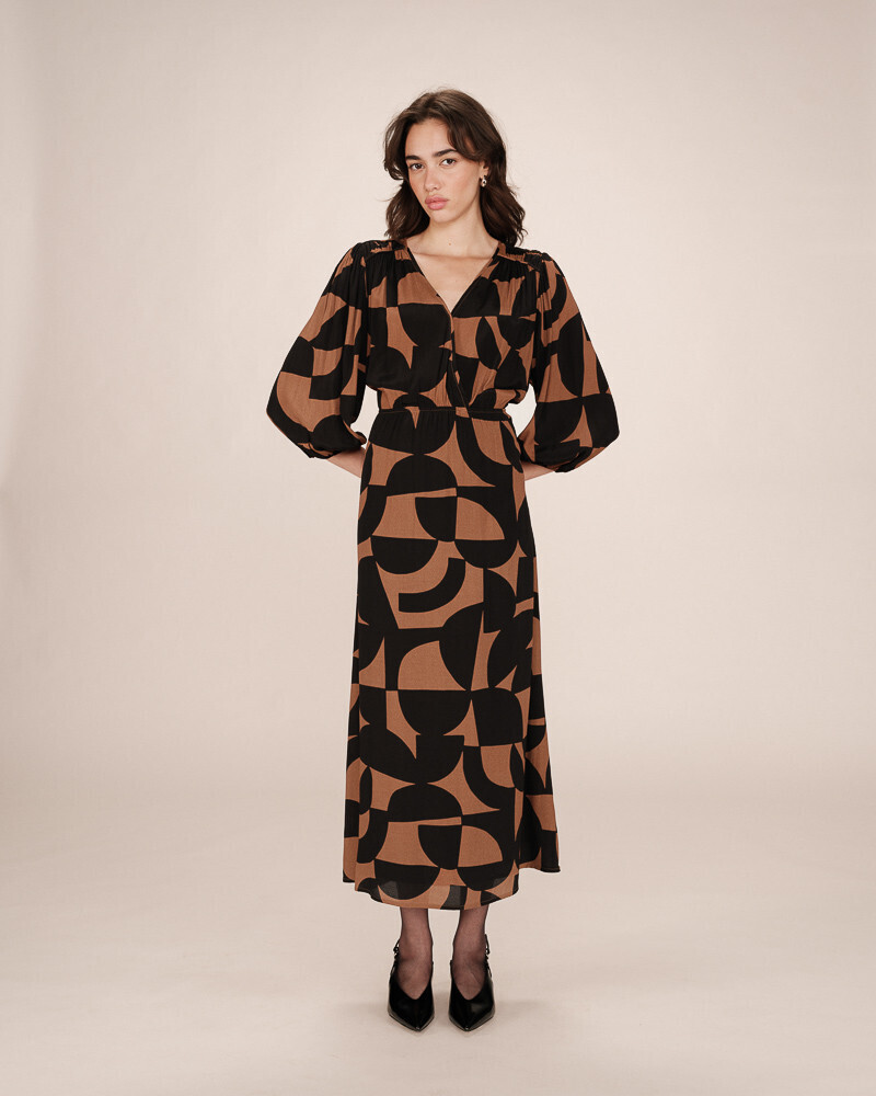 LONG DRESS CHOCOLAT SHELLY GRACE&MILA