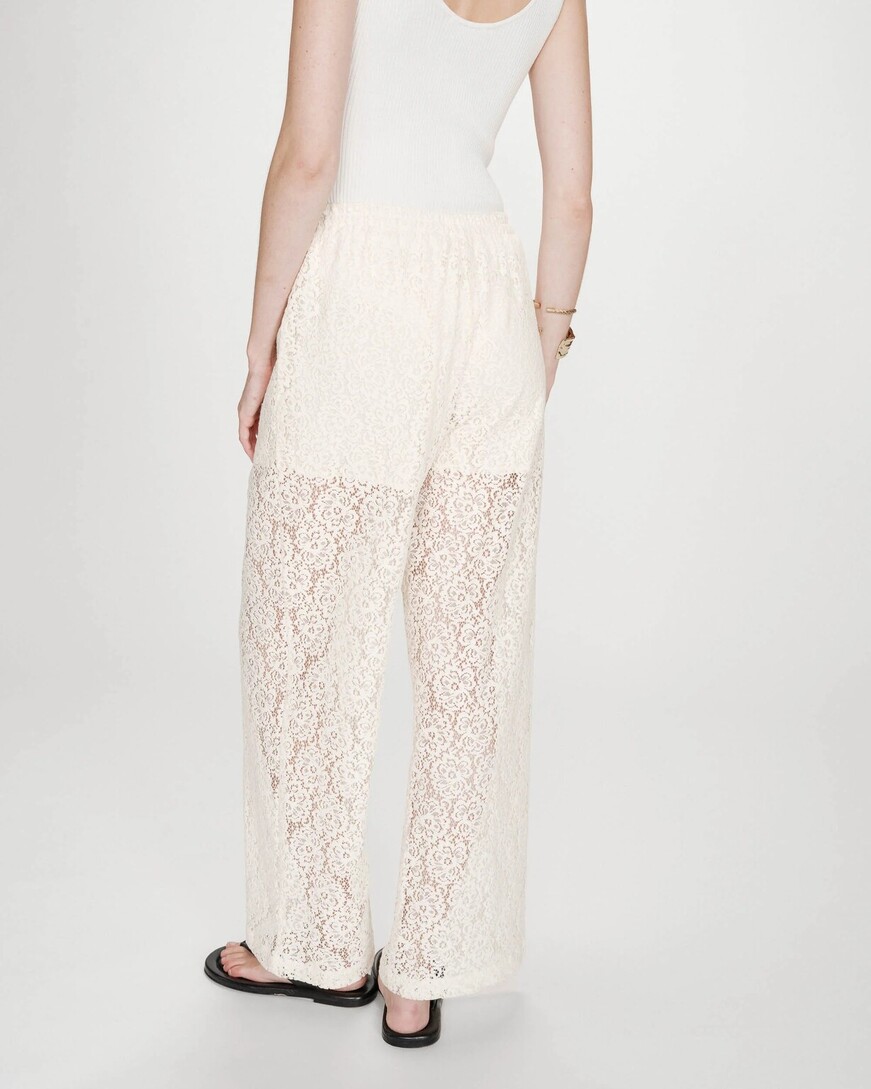 LACE PANTS ECRU VINCENT