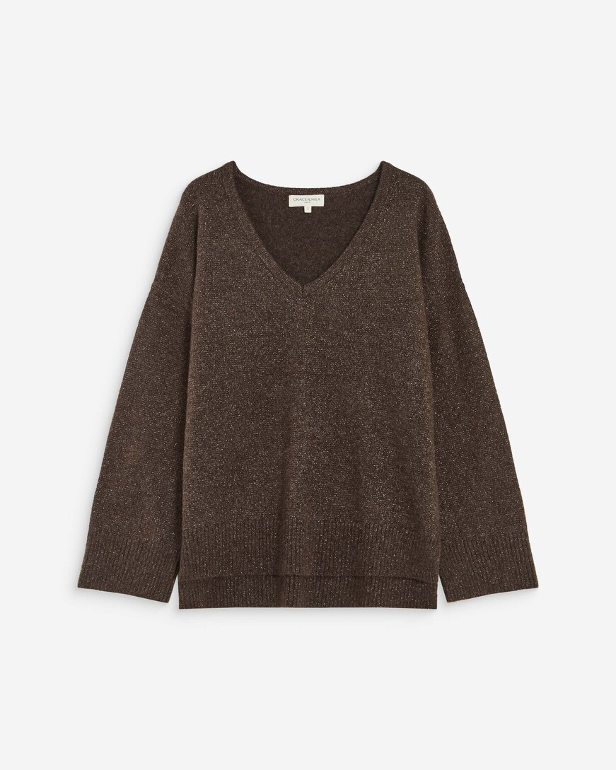 V-NECK SWEATER SHOCOLAT SALVADOR