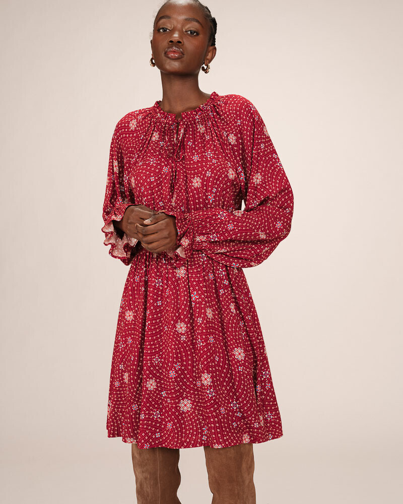 SHORT DRESS TERRACOTTA SENTIMENTALE GRACE&MILA,S