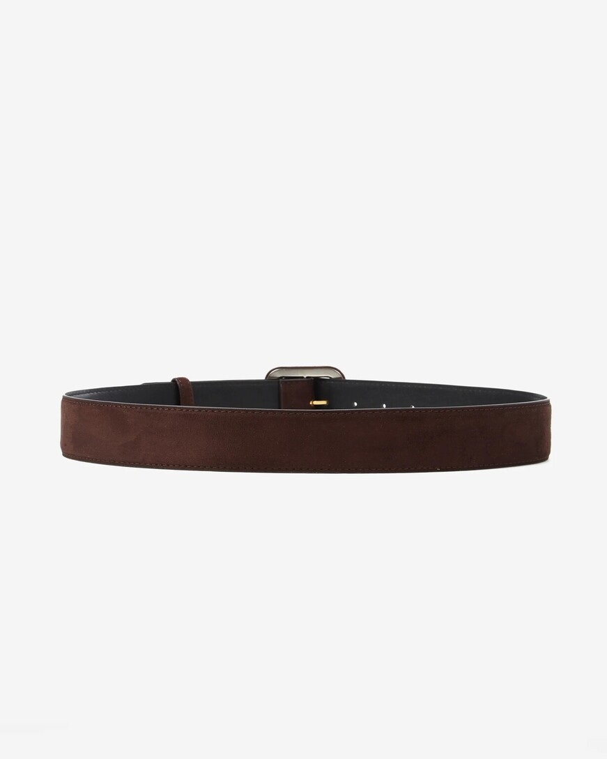 SUEDE-EFFECT BELT CHOCOLAT ALVARO