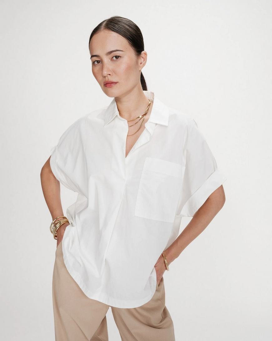 LOOSE COTTON BLOUSE IVOIRE VERSIGNY