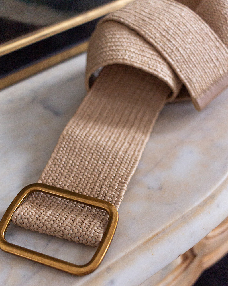 leather taupe belt
