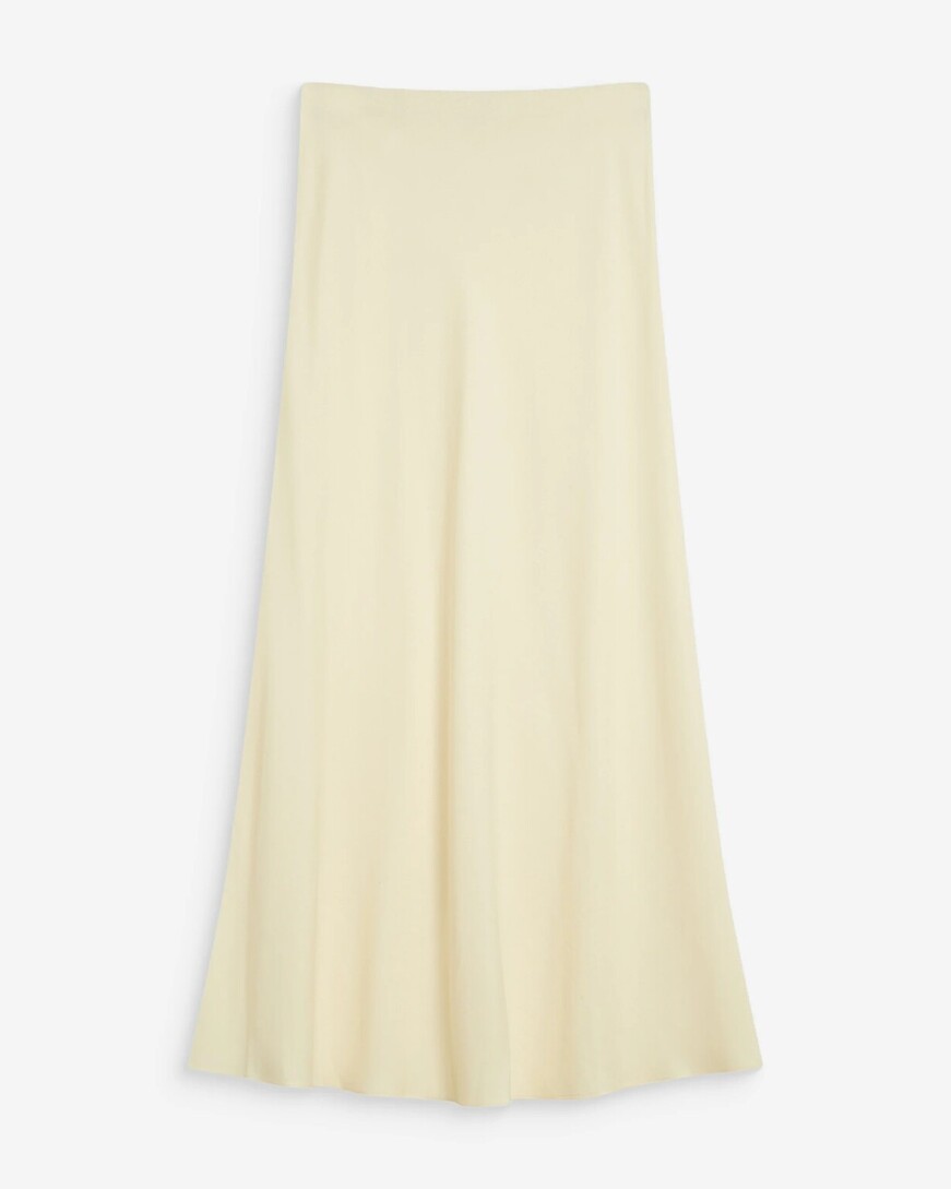  HIGH-WAISTED FLARED LONG SKIRTJAUNE WINDA,S