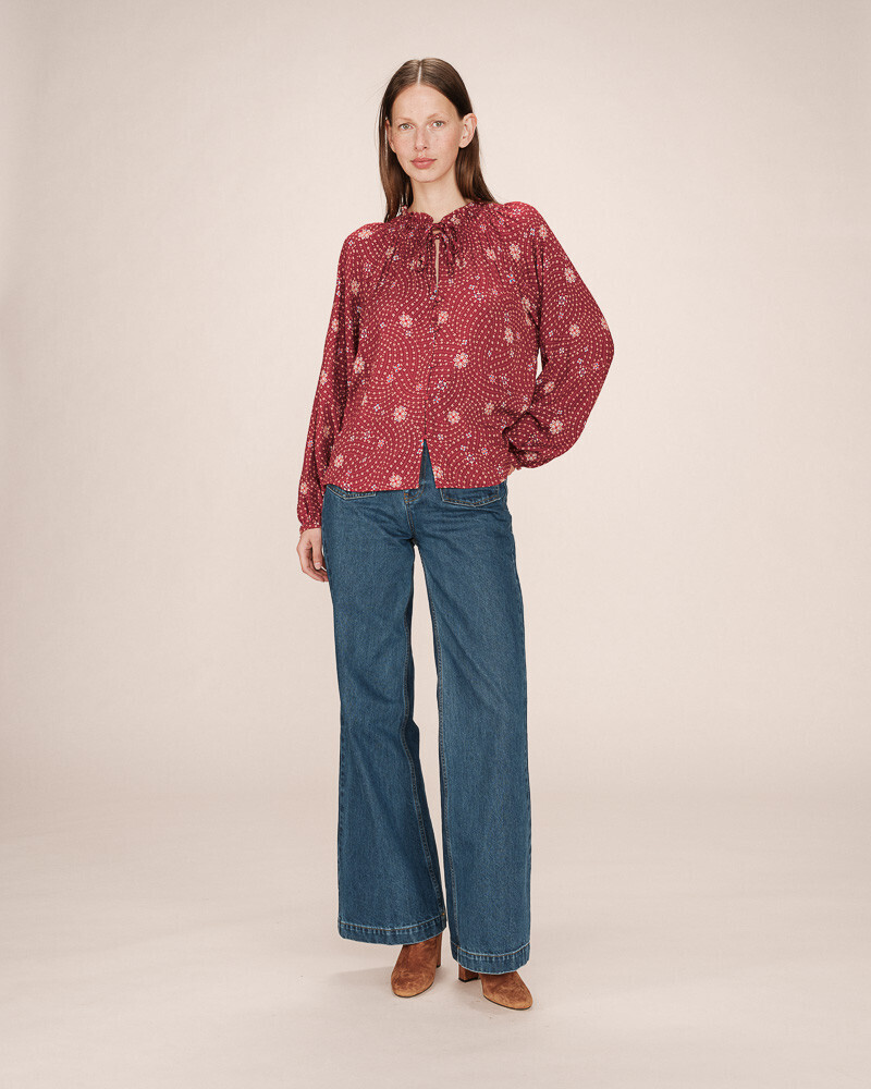 BLOUSE TERRACOTTA SCARLETT GRACE&MILA