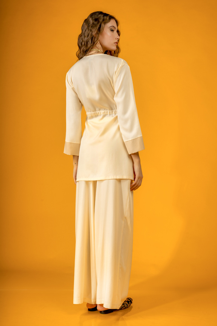WIDE PANTS VANILLA (ASA) FEEL CUTE