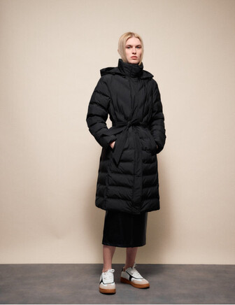 LONG JACKET WITH HOOD BLACK SPLENDID