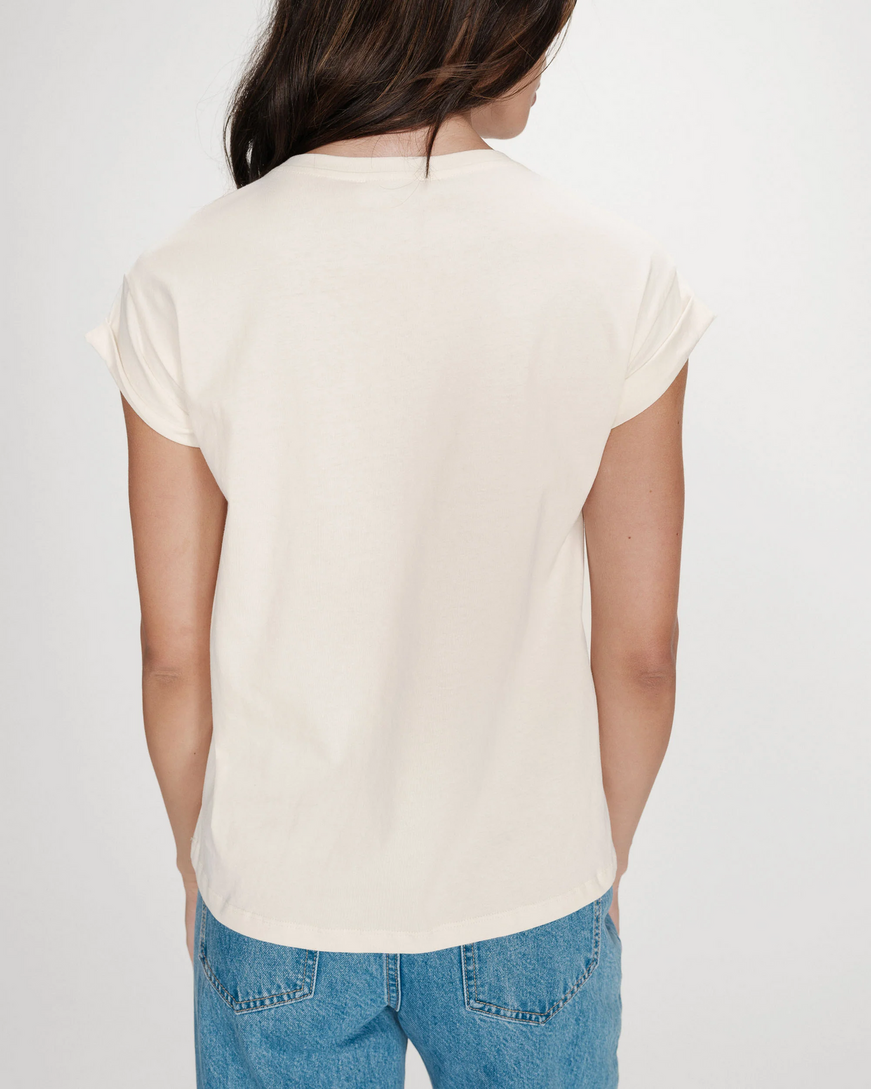 PRINTED MESSAGE T-SHIRT CHOCOLAT VICO,M