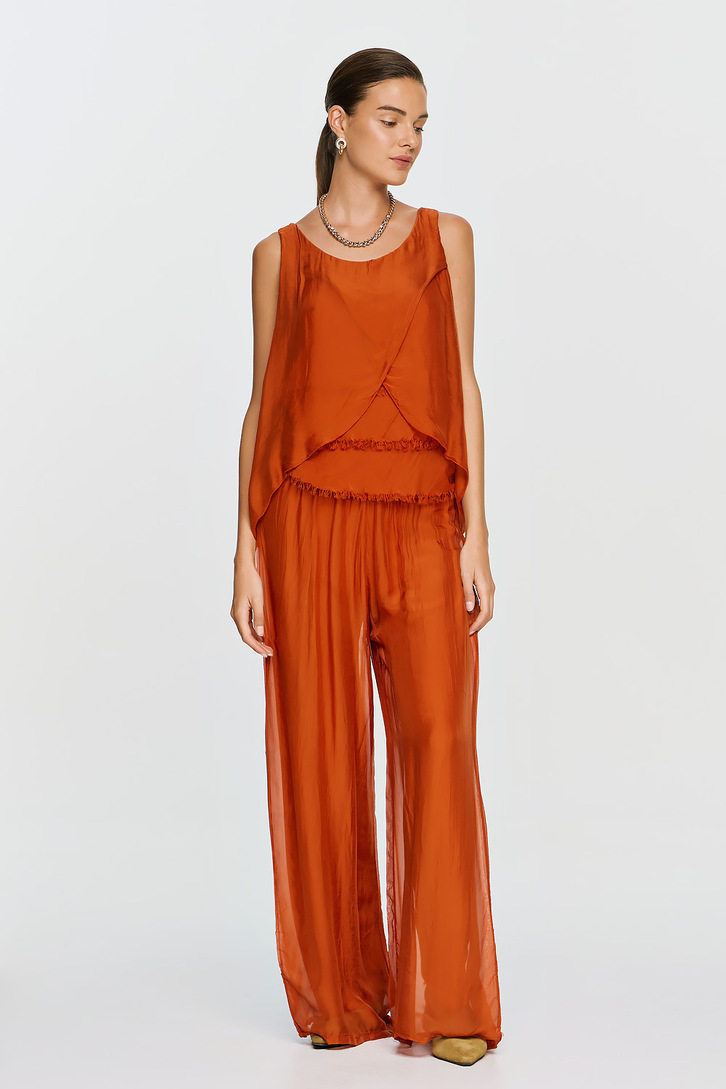 CALYPSO TOP BURNT ORANGE