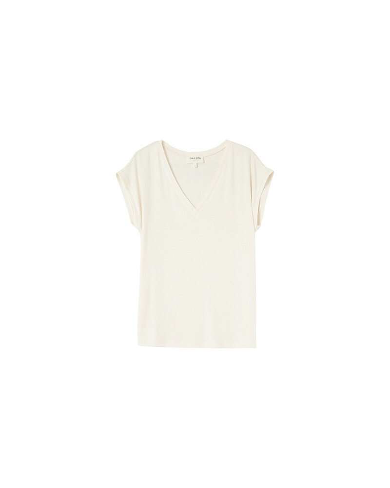 T-SHIRT ECRU PROSPER GRACE&MILA